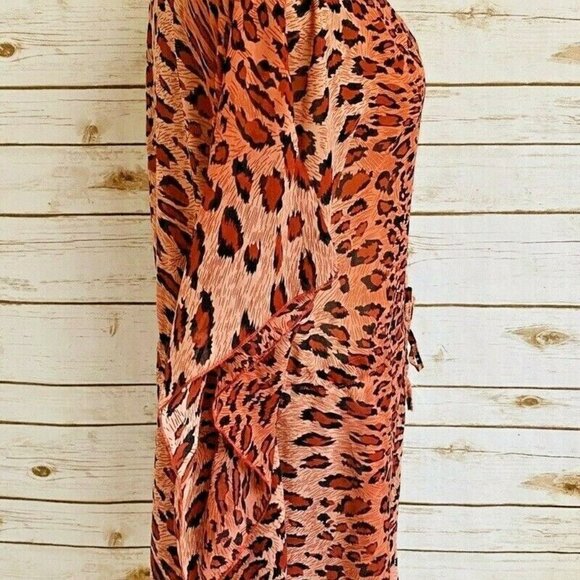CASTAWAY Women Short Batwing Sleeve Pull Over Animal Print Shirt Size 14/XL-NWT - Picture 6 of 11